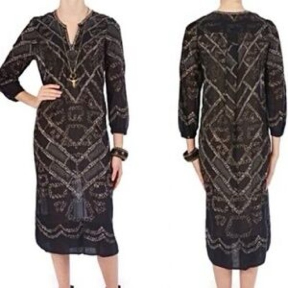 Isabel Marant Etoile Tunic / Dress with Beaded collar SZ 40